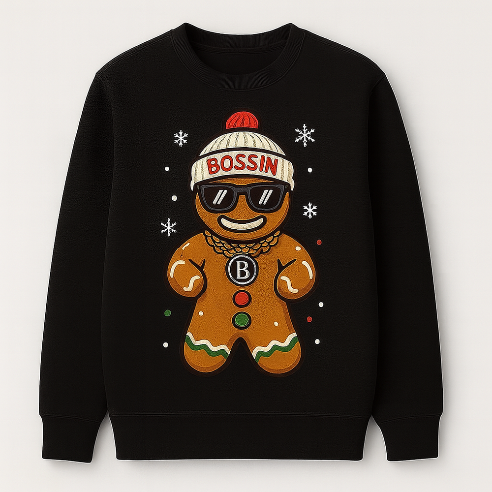 THE BOSSIN BREAD MAN™ HOLIDAY SWEATER