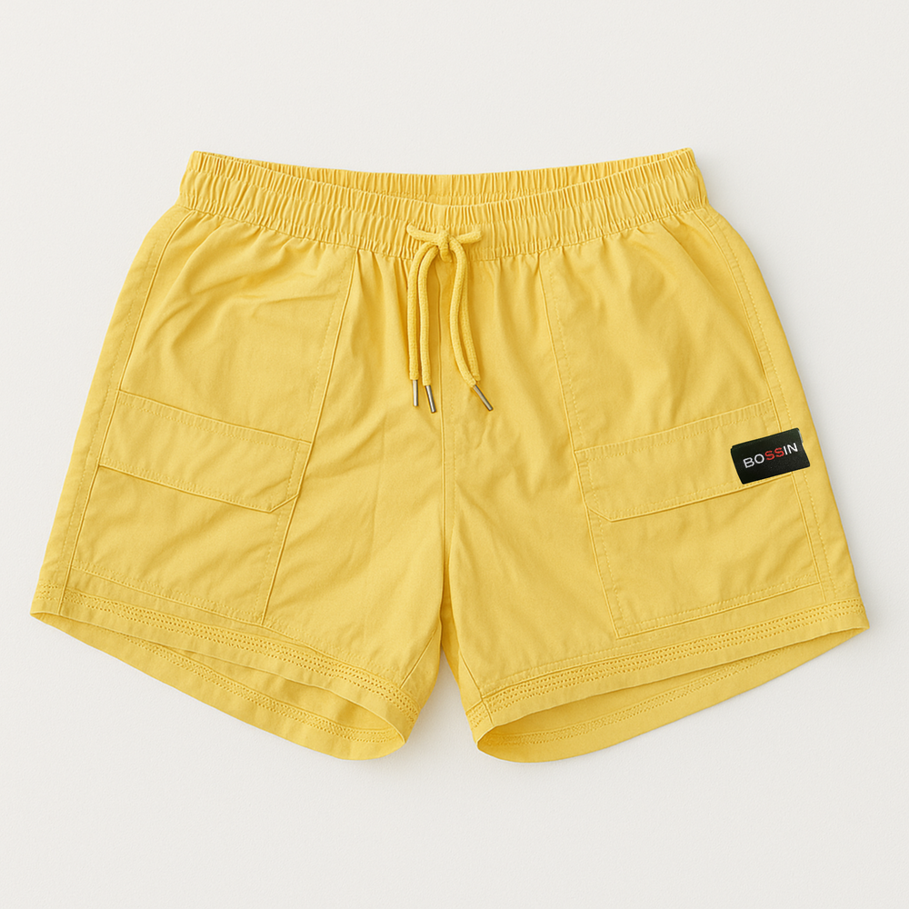 BOSSIN Sunshine Lemonade Drawstring Shorts -1X