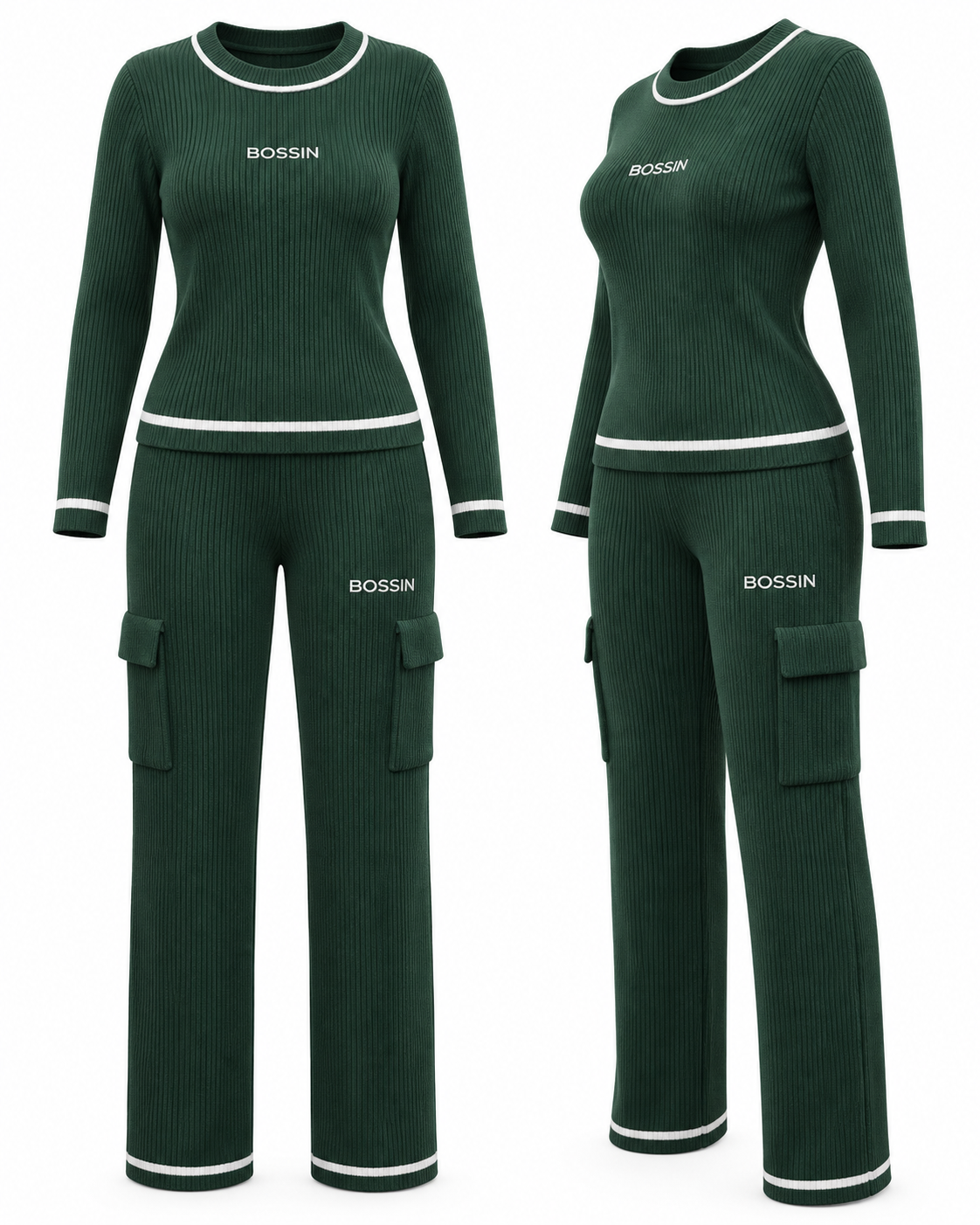 
                  
                    BOSSIN Green Room Knit Set product mockup
                  
                